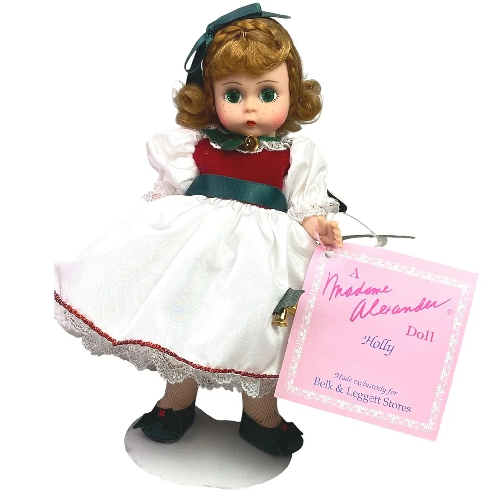 Vintage Madame Alexander Doll‎ Holly 84-S Original Box Green Eyes Strung